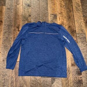 Calvin Klein Heathered Blue Long Sleeve Shirt